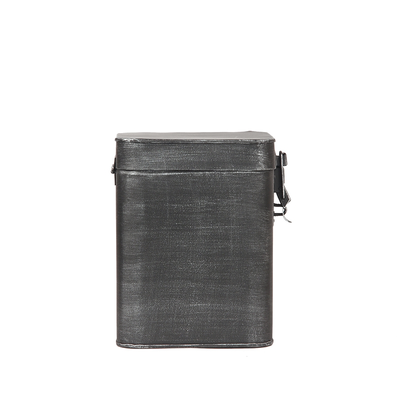 LABEL51 Opbergkist - Antiek Zwart - Metaal - L Metaal