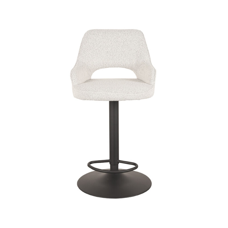 LABEL51 Barkruk Fer - Champagne - Boucle - Gaslift Boucle