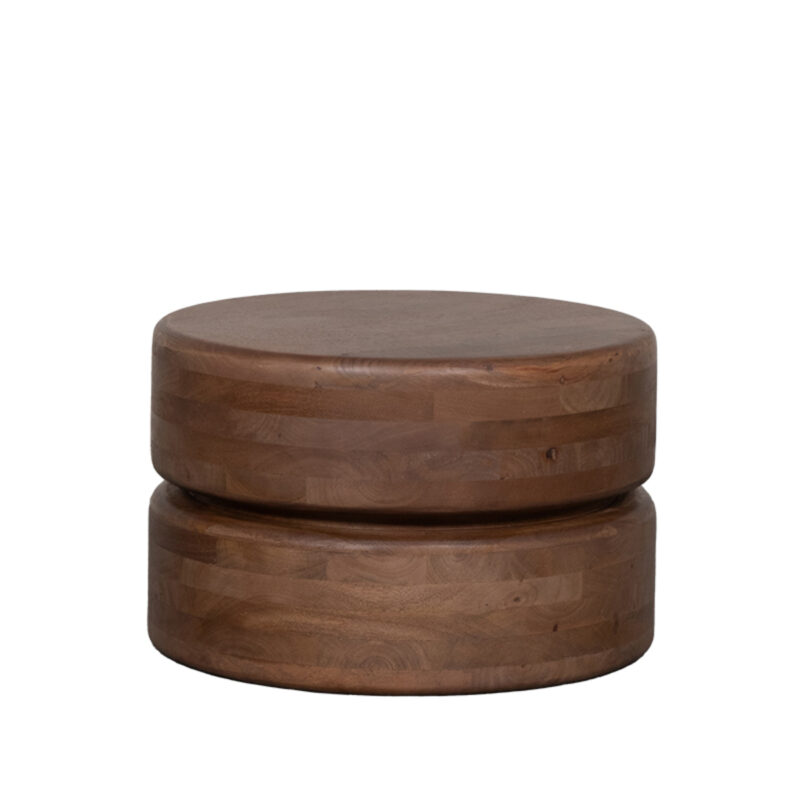 LABEL51 Salontafel Milly - Nature Smooth - Mangohout - 50 cm Milly