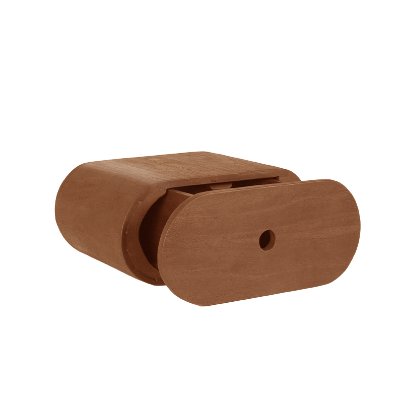 LABEL51 Bijzettafel Rise - Nature Smooth - Mangohout - 45 cm Mangohout