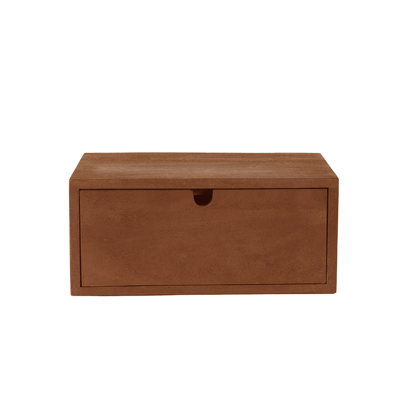 LABEL51 Bijzettafel Hover - Nature Smooth - Mangohout - 45 cm Hover